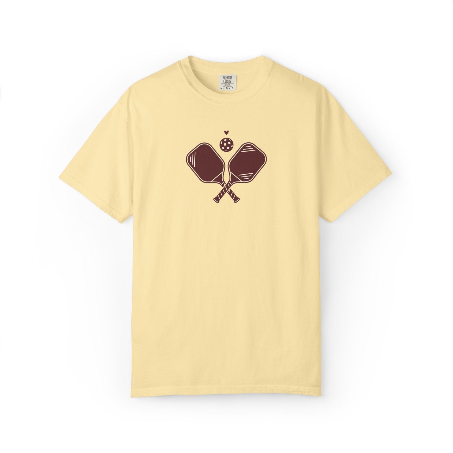 Pickleball Heart Icon Tee Pickler Love Minimalist Graphic Unisex Shirt