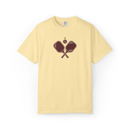 Pickleball Heart Icon Tee Pickler Love Minimalist Graphic Unisex Shirt