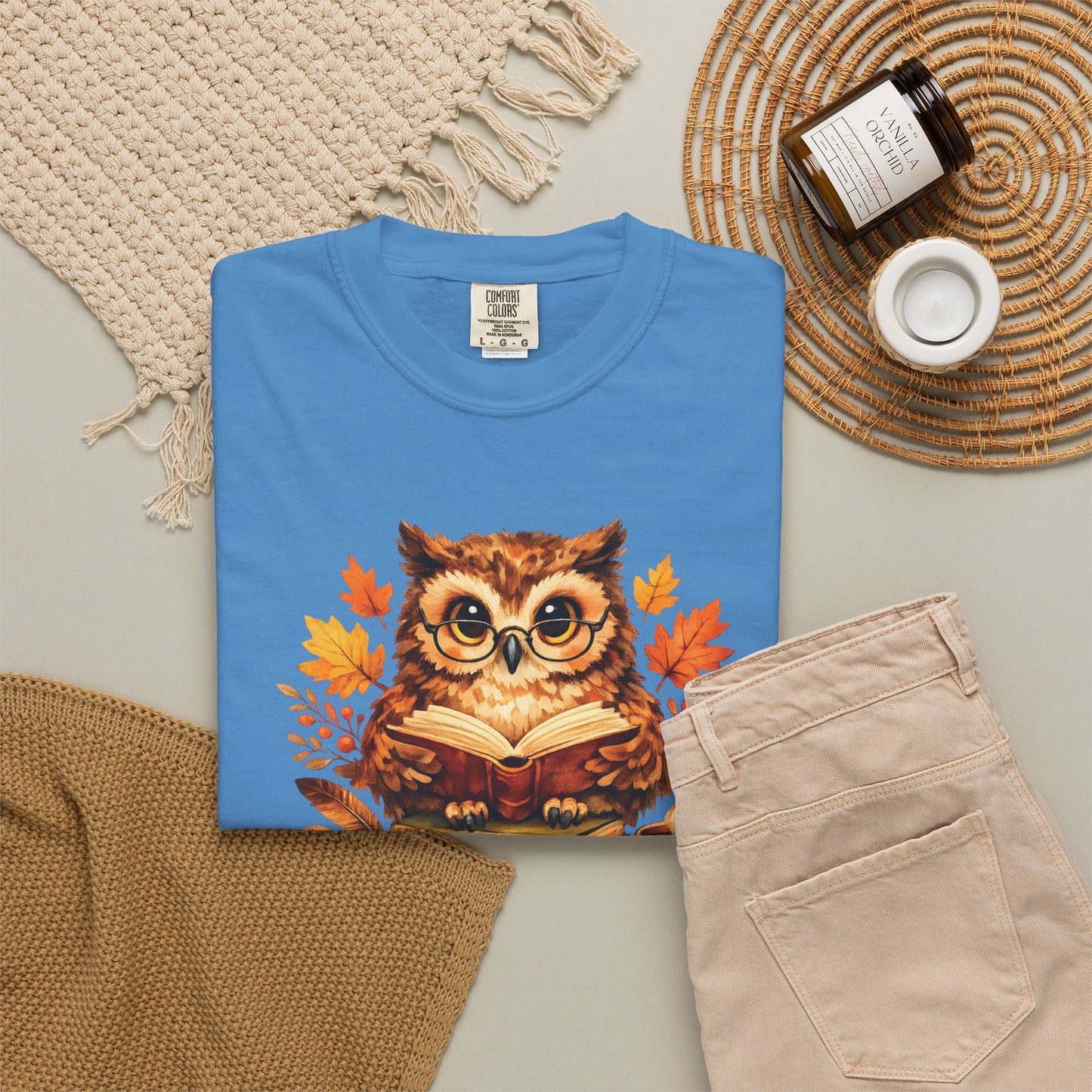 Wise Owl Watercolor Humor Tee | Book Lover Nature Shirt | Whimsical Wildlife Gift