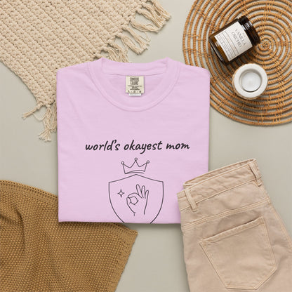 World's Okayest Mom Shirt | Funny Mom Gift | Mother's Day Tee | Mom Humor Shirt