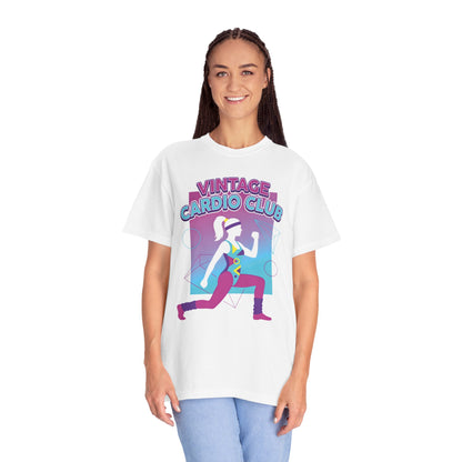 Vintage Cardio Club Retro 80s Lunge Graphic Tee | Workout Shirt Women