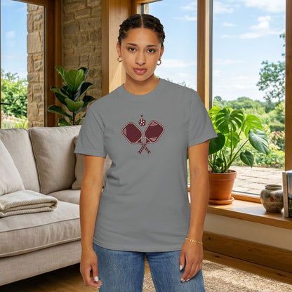 Pickleball Heart Icon Tee Pickler Love Minimalist Graphic Unisex Shirt
