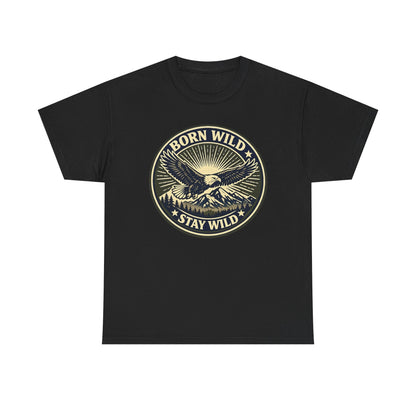 Eagle Ranger Patch Graphic Tee | Mid-Century Outdoor Shirt | Born Wild Stay Wild Unisex