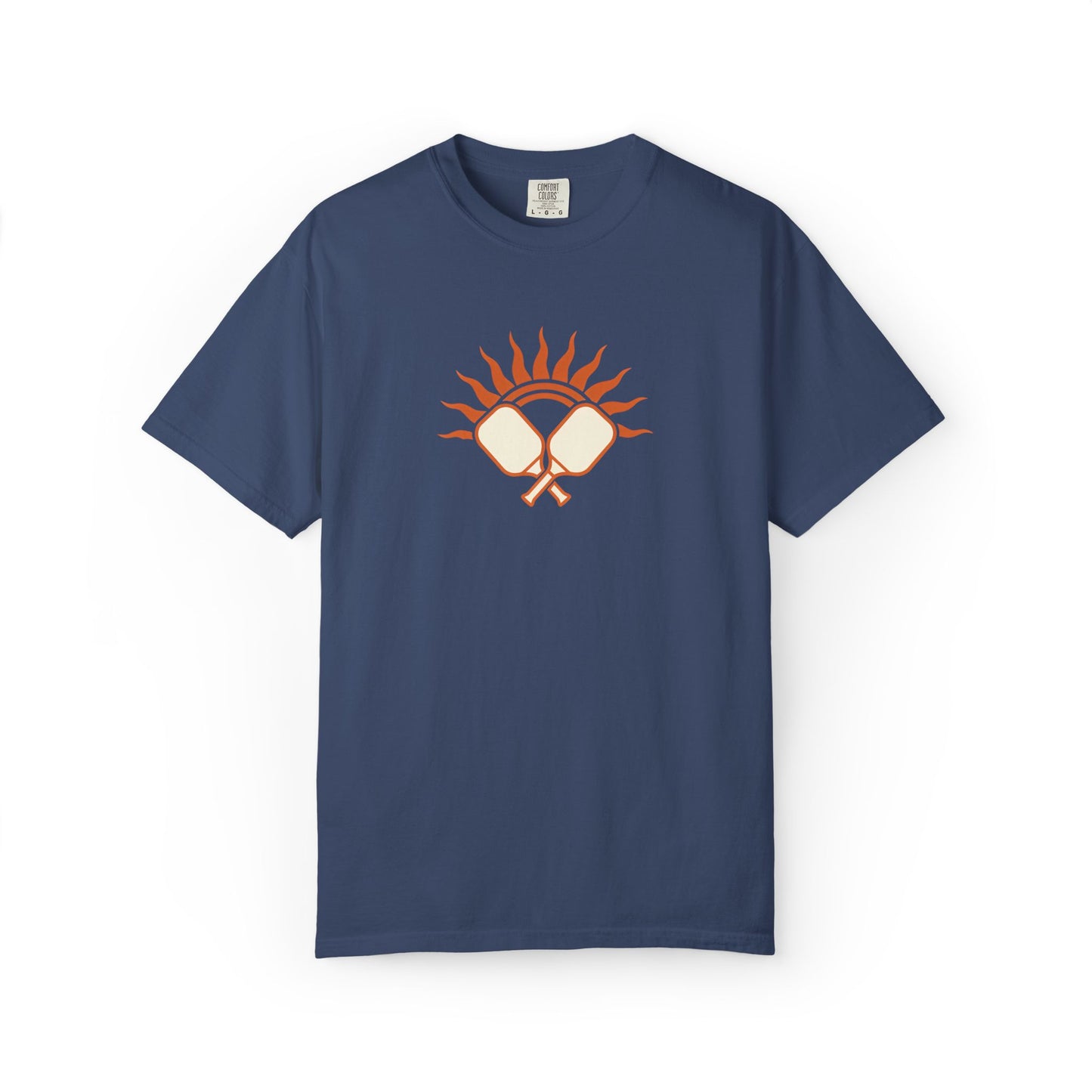 Pickleball Sun Badge Tee Pickler Vintage Minimalist Unisex Shirt