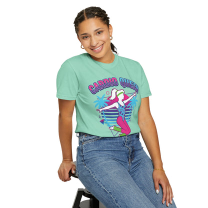 Cardio Queen Retro 80s Aerobics Graphic Tee | Vintage Workout Shirt Women