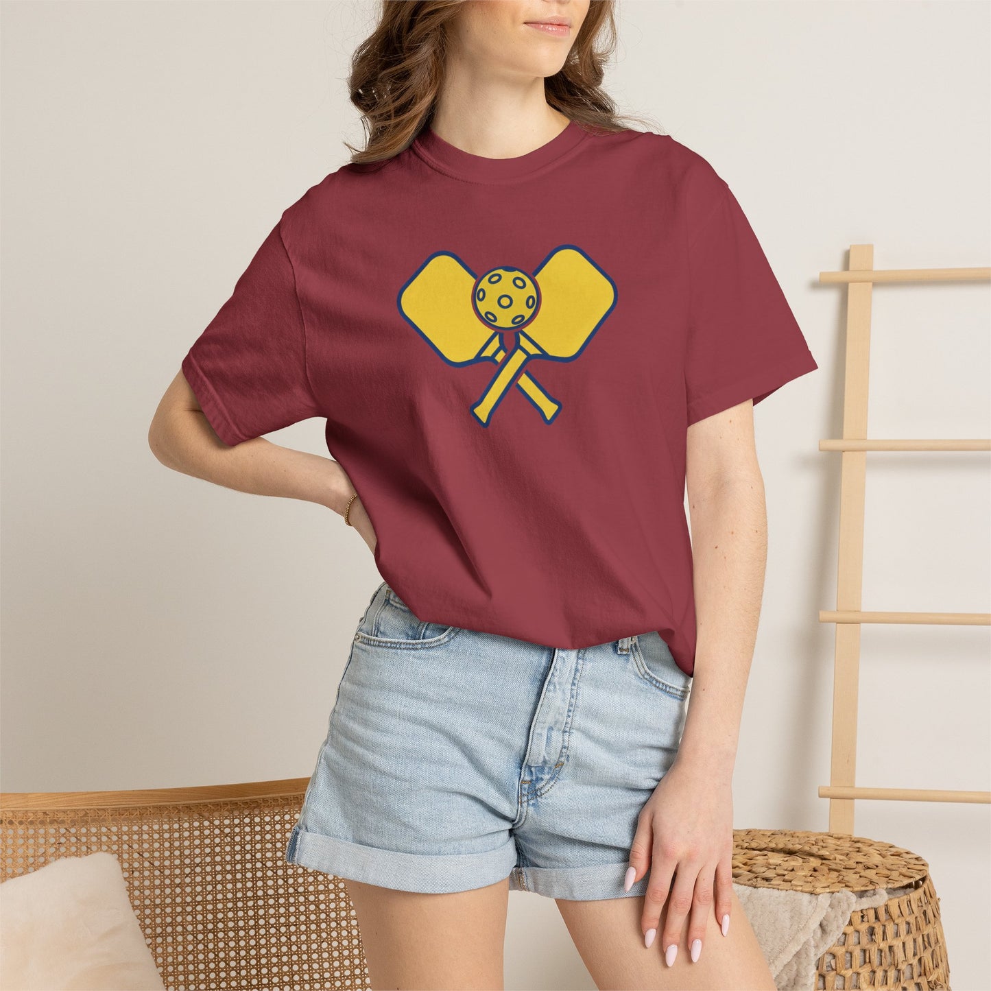 Pickleball Crossed Paddles Tee Pickler Minimalist Graphic Unisex Shirt