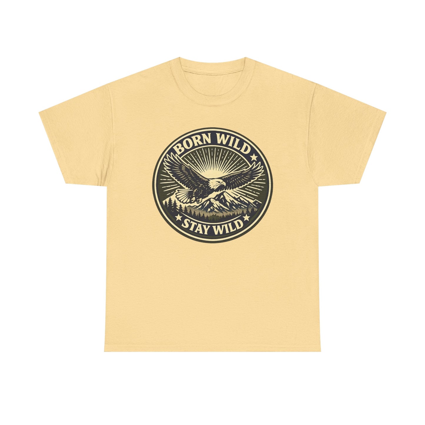 Eagle Ranger Patch Graphic Tee | Mid-Century Outdoor Shirt | Born Wild Stay Wild Unisex
