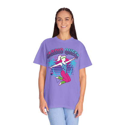 Cardio Queen Retro 80s Aerobics Graphic Tee | Vintage Workout Shirt Women