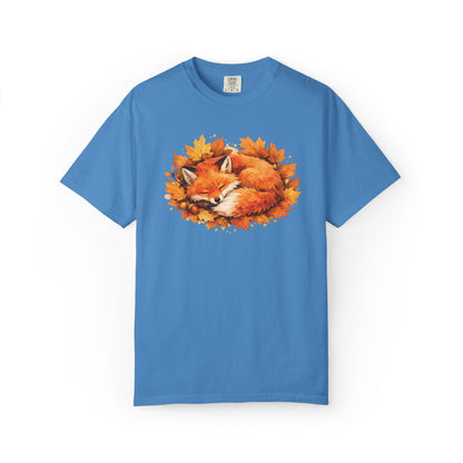 Sleeping Fox Watercolor Graphic Tee | Cozy Woodland Animal Shirt | Nature Lover Gift
