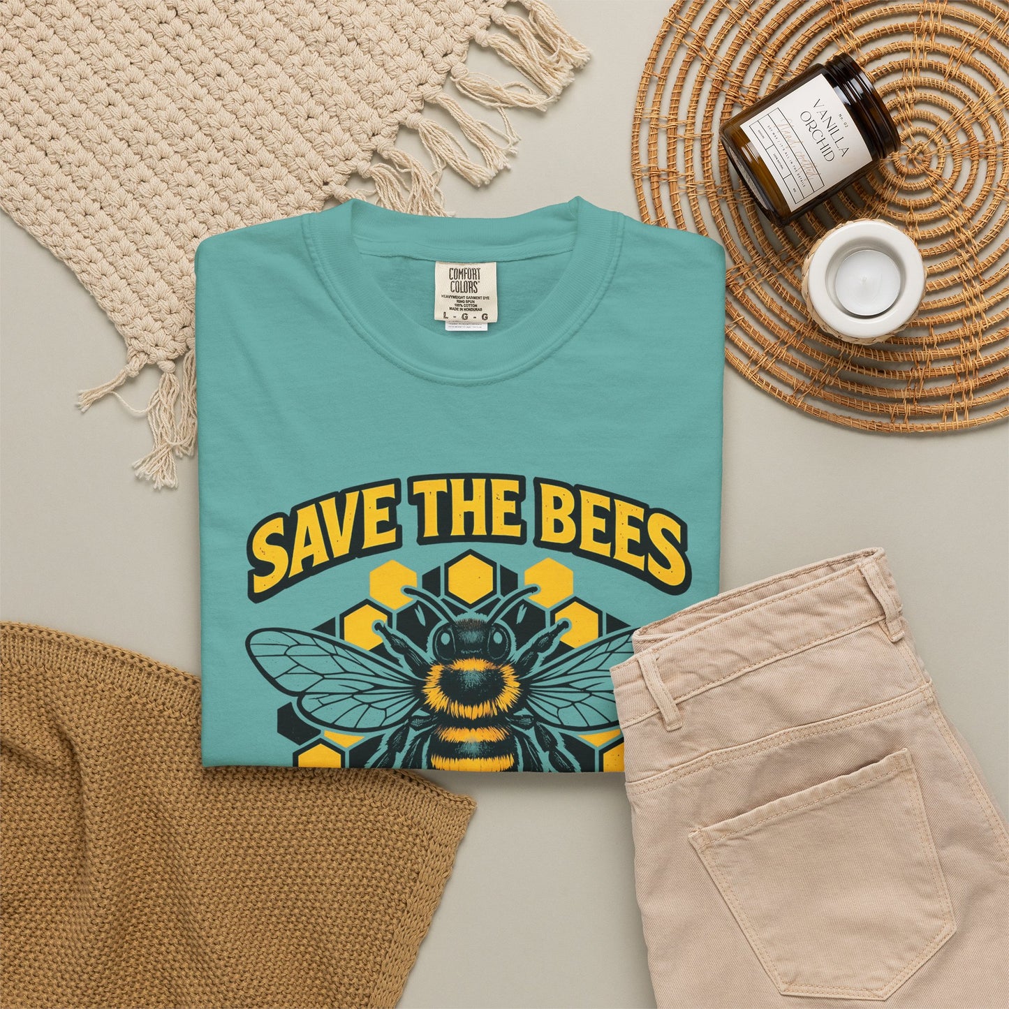 Save the Bees Graphic Tee | Bee Kind Conservation Shirt | Earth Day Gift | Nature Tee