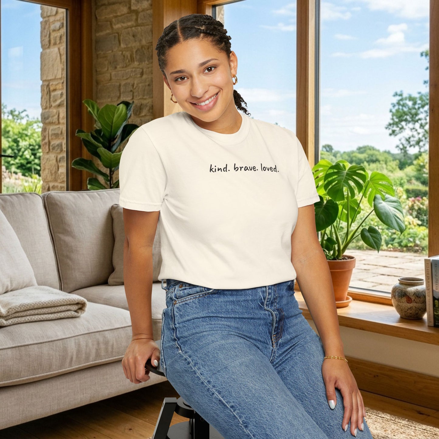 Kind Brave Loved Shirt | Inspirational Mom Tee | Mother's Day Gift | Mom Shirt