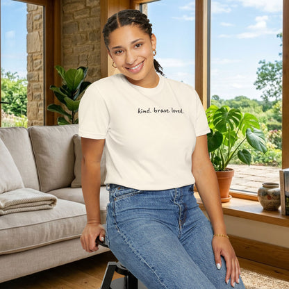 Kind Brave Loved Shirt | Inspirational Mom Tee | Mother's Day Gift | Mom Shirt