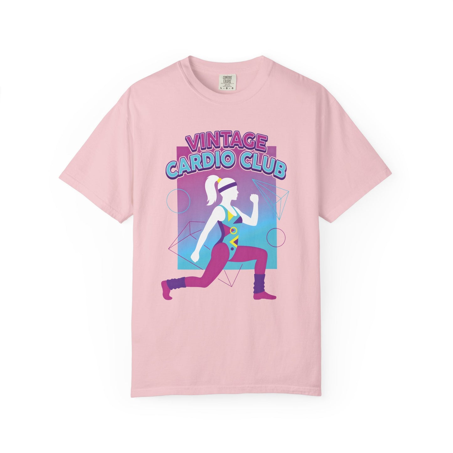 Vintage Cardio Club Retro 80s Lunge Graphic Tee | Workout Shirt Women
