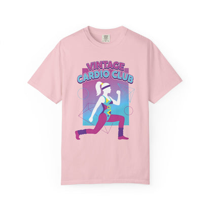 Vintage Cardio Club Retro 80s Lunge Graphic Tee | Workout Shirt Women