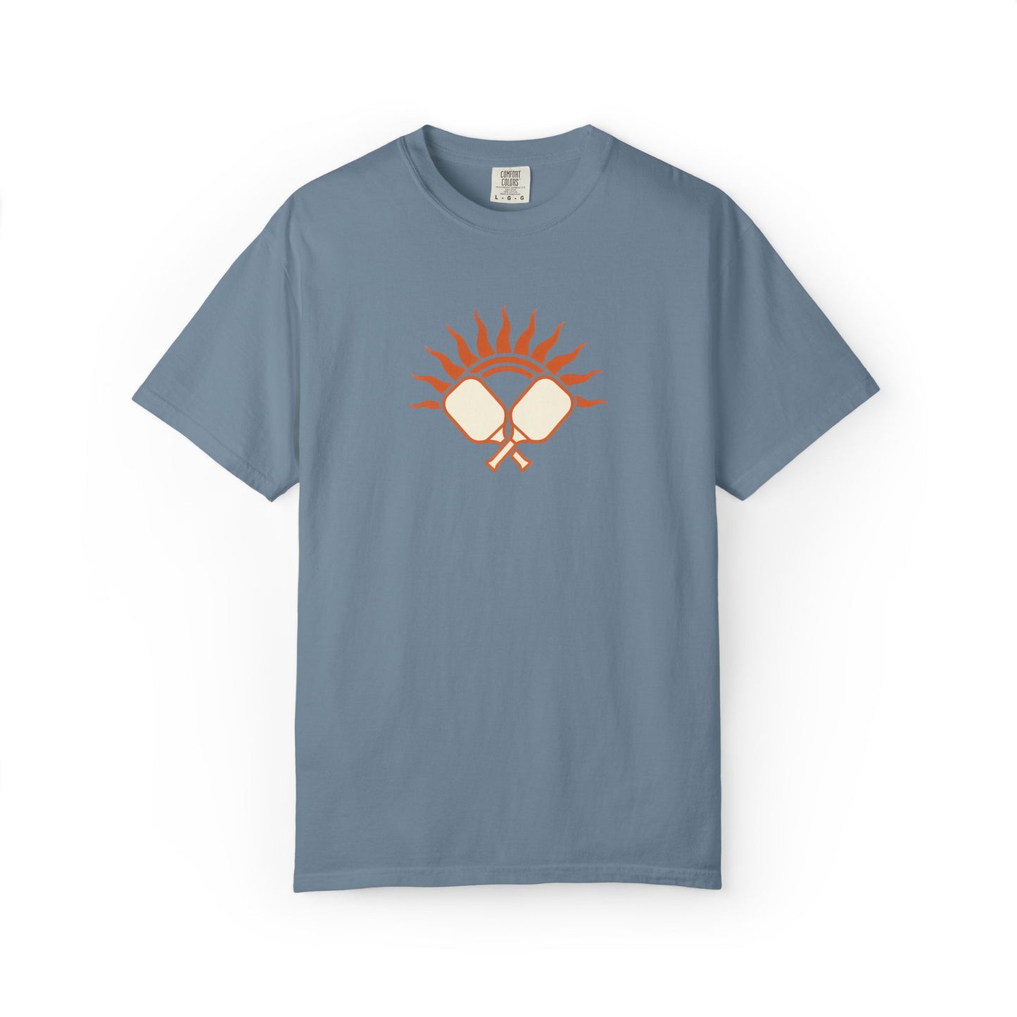 Pickleball Sun Badge Tee Pickler Vintage Minimalist Unisex Shirt
