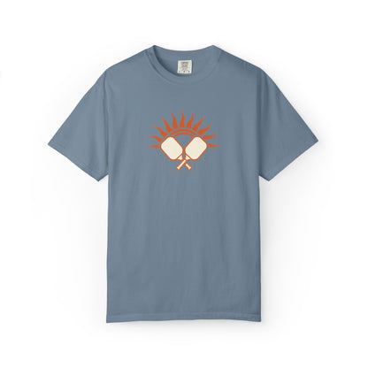 Pickleball Sun Badge Tee Pickler Vintage Minimalist Unisex Shirt