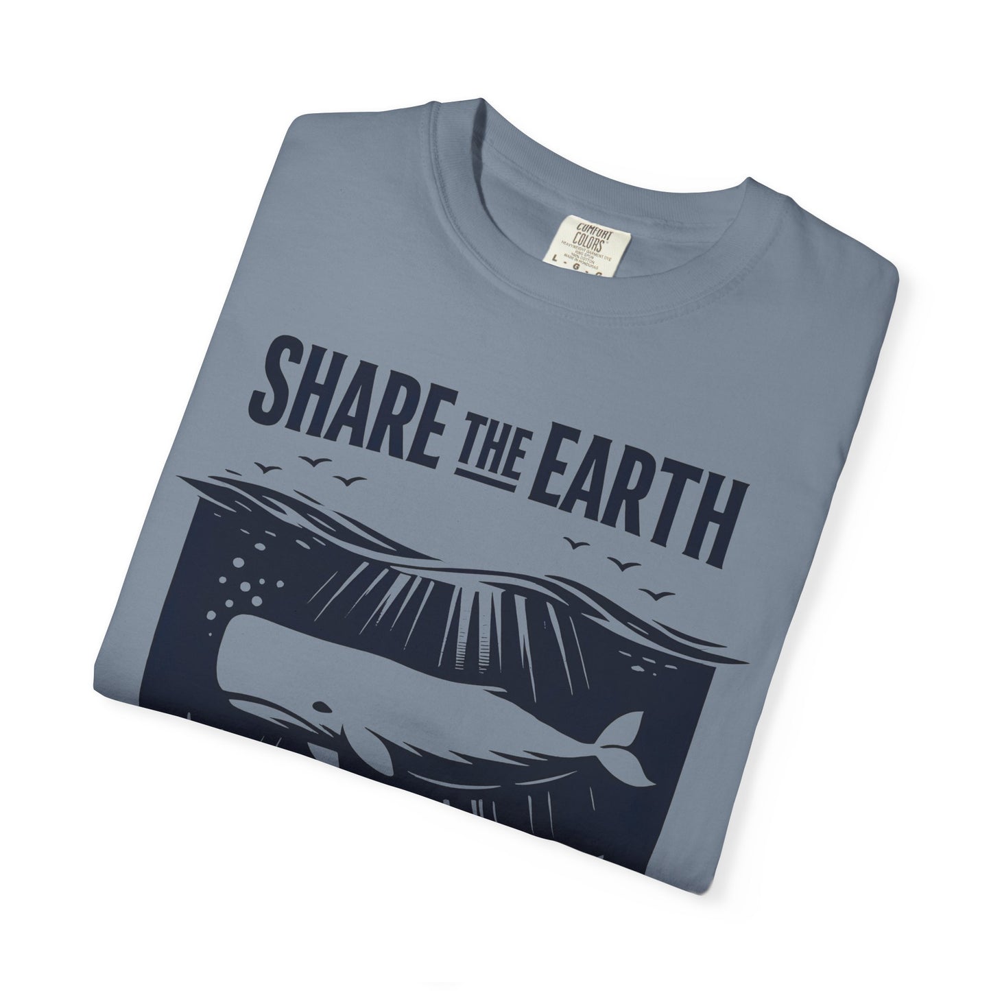 Whale Conservation Tee | Share the Earth Graphic Shirt | Ocean Wildlife Gift | Unisex