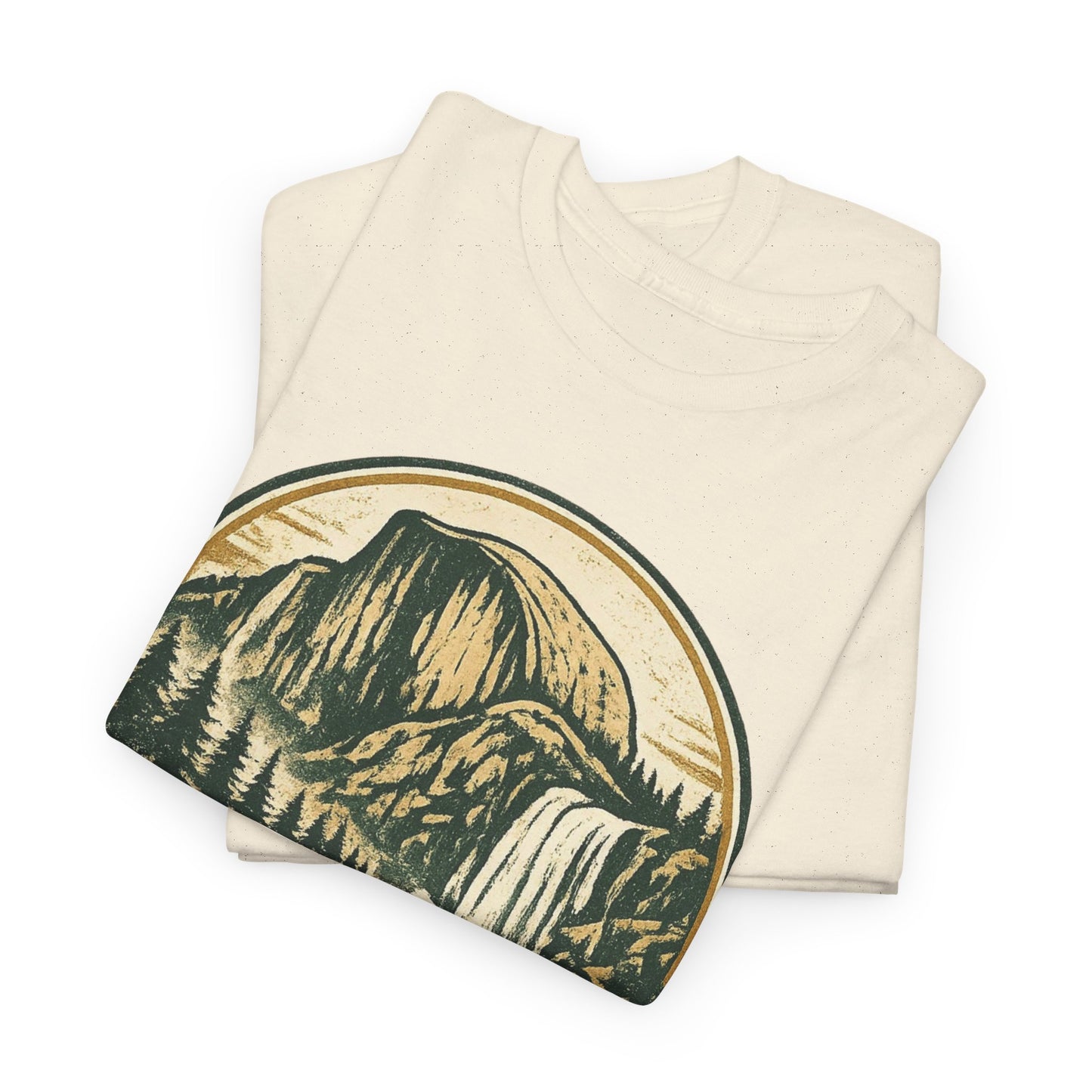 Great Outdoors Retro Badge Tee | Yosemite Half Dome Graphic Shirt | Camping Gift