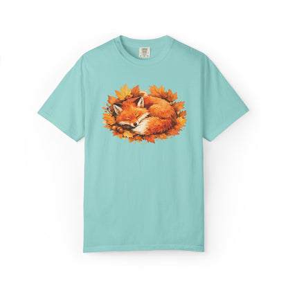 Sleeping Fox Watercolor Graphic Tee | Cozy Woodland Animal Shirt | Nature Lover Gift