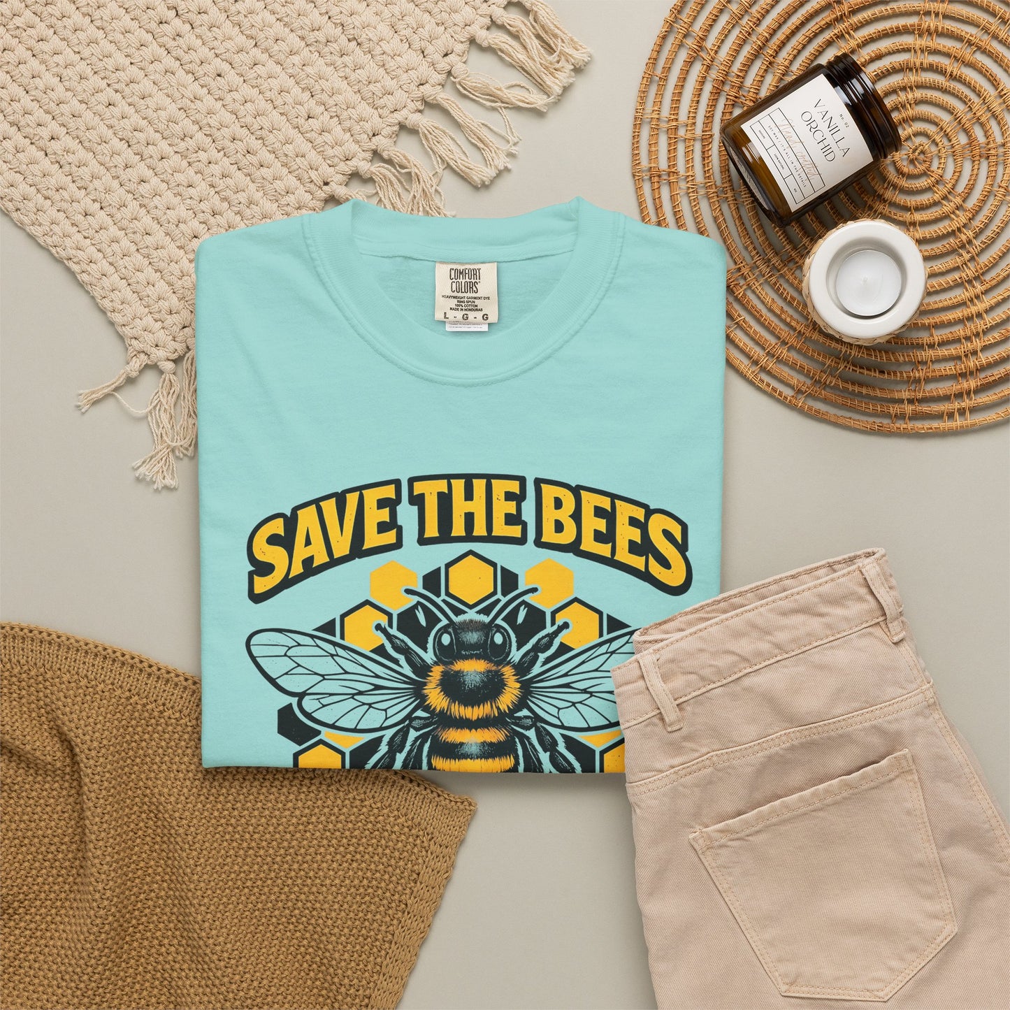 Save the Bees Graphic Tee | Bee Kind Conservation Shirt | Earth Day Gift | Nature Tee