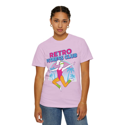Retro Fitness Club 80s Aerobics Graphic Tee | Vintage Gym Shirt Women