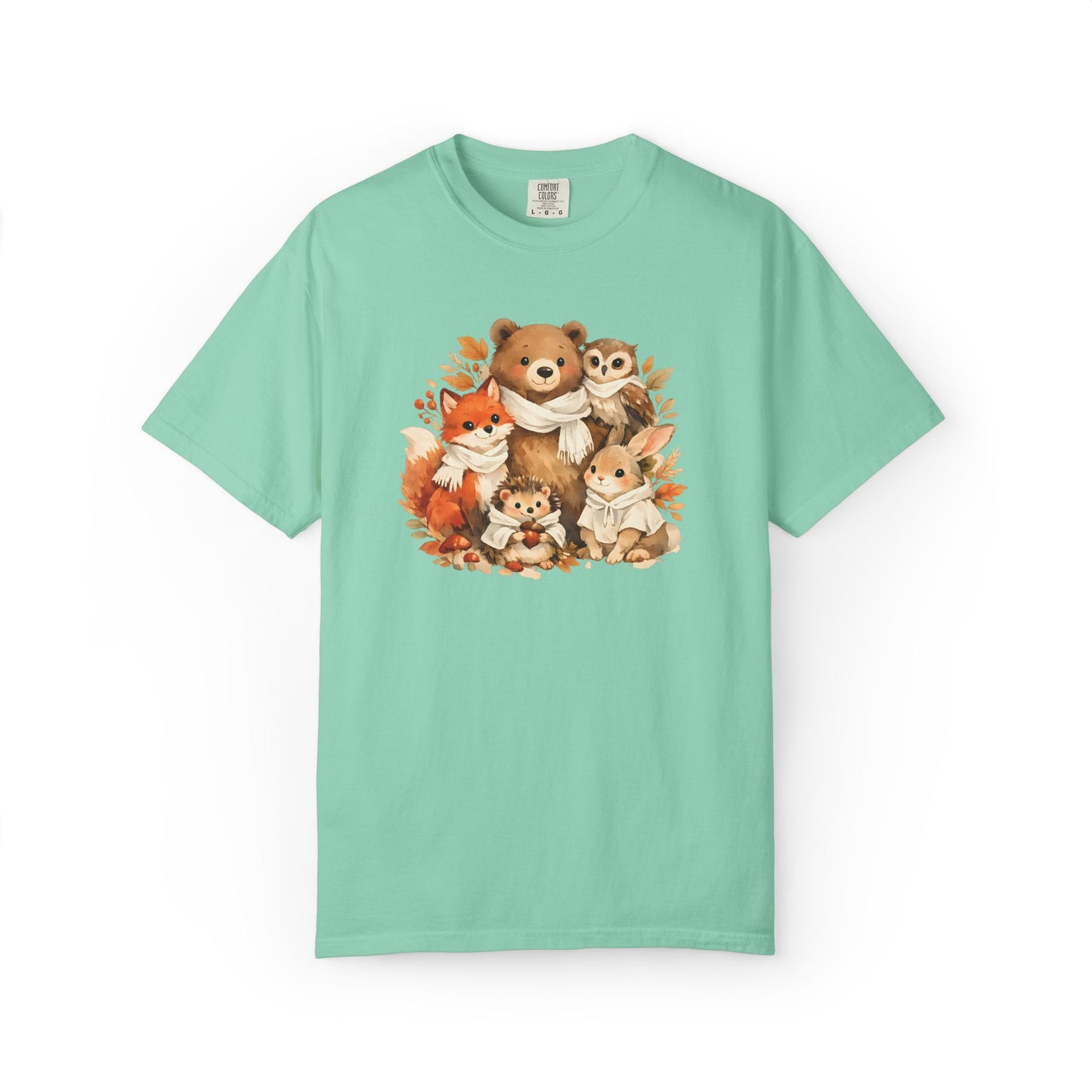 Woodland Friends Watercolor Tee | Forest Animal Gift Shirt | Wildlife Art | Nature Lover