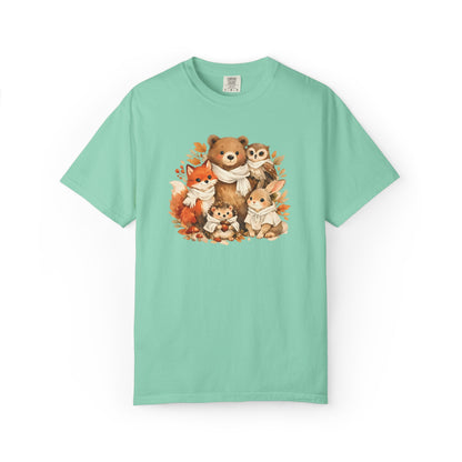 Woodland Friends Watercolor Tee | Forest Animal Gift Shirt | Wildlife Art | Nature Lover