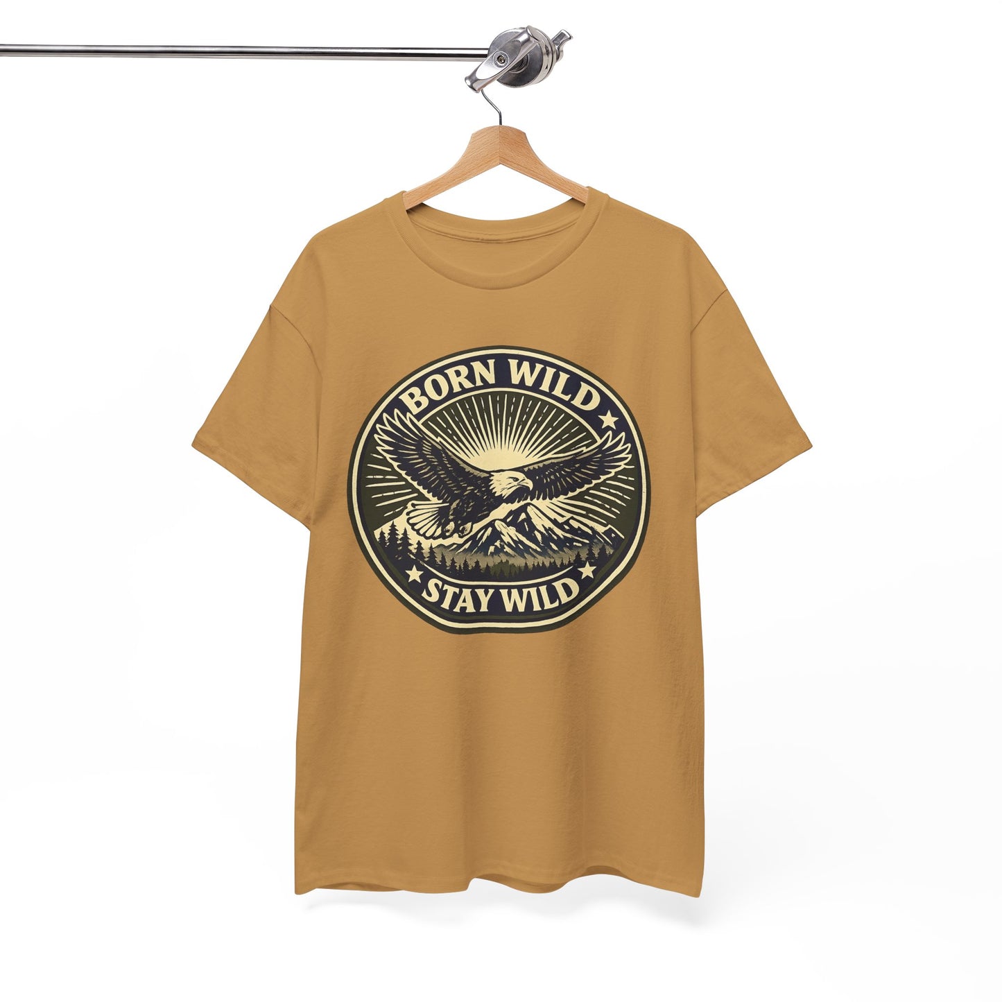 Eagle Ranger Patch Graphic Tee | Mid-Century Outdoor Shirt | Born Wild Stay Wild Unisex