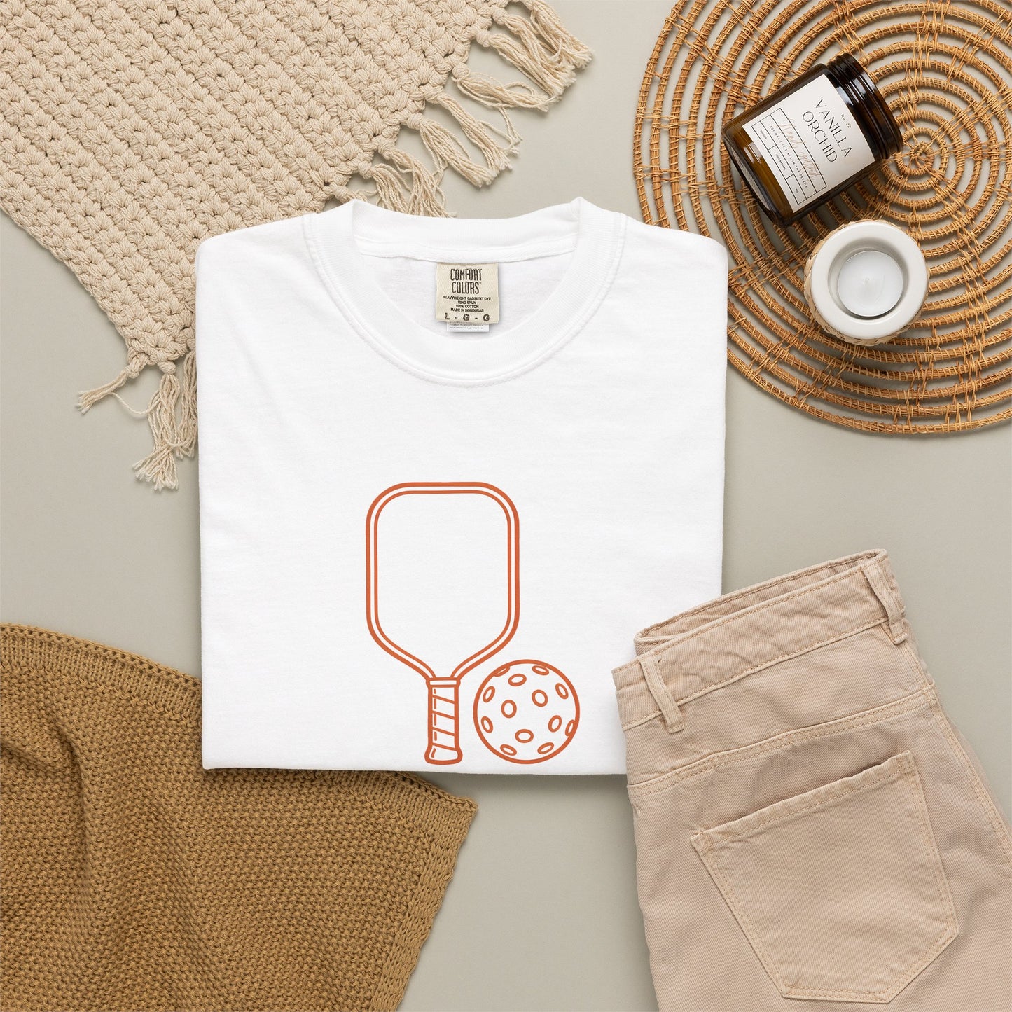 Pickleball Paddle And Ball Icon Tee Minimalist Pickler Unisex T-Shirt