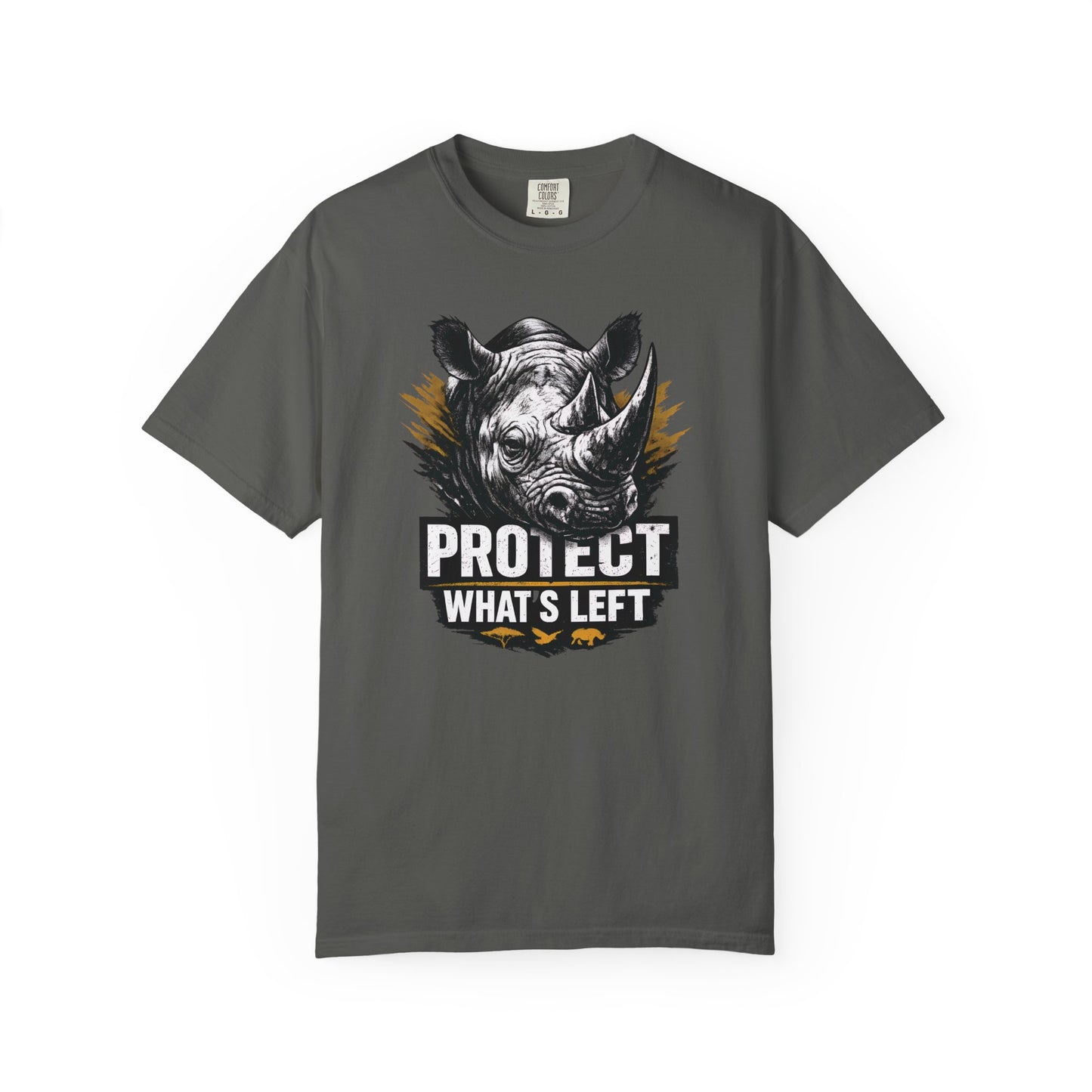 Black Rhino Conservation Tee | Protect What's Left | Endangered Species Shirt | Unisex