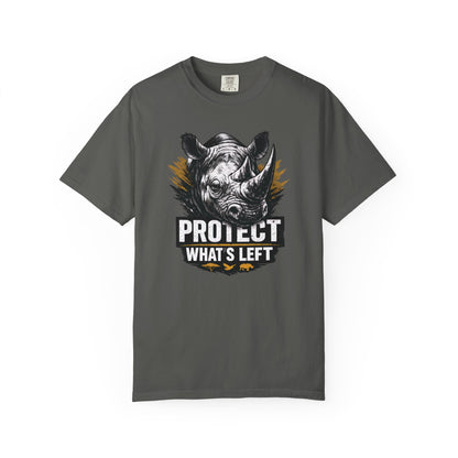 Black Rhino Conservation Tee | Protect What's Left | Endangered Species Shirt | Unisex