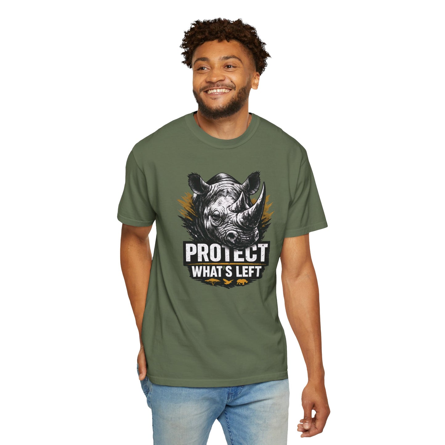 Black Rhino Conservation Tee | Protect What's Left | Endangered Species Shirt | Unisex