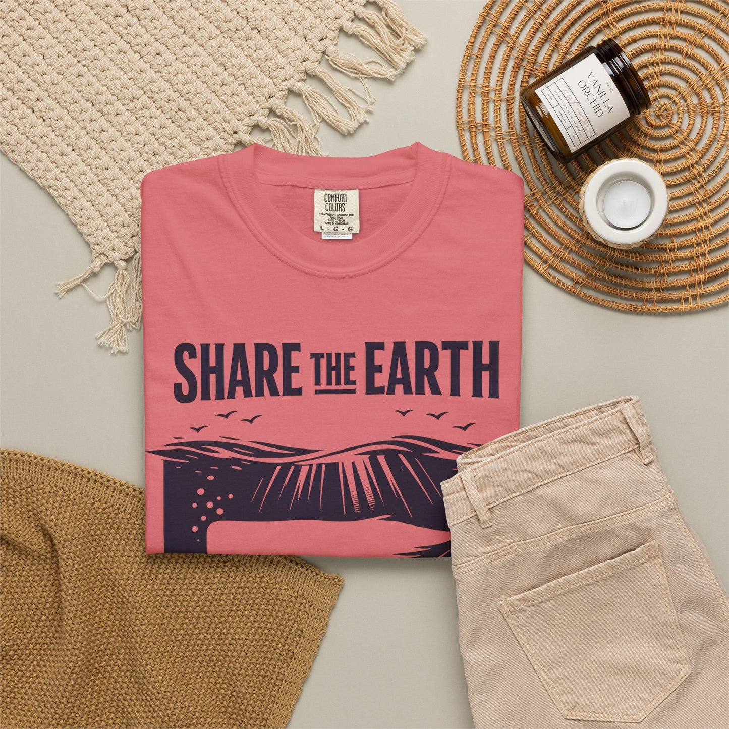 Whale Conservation Tee | Share the Earth Graphic Shirt | Ocean Wildlife Gift | Unisex