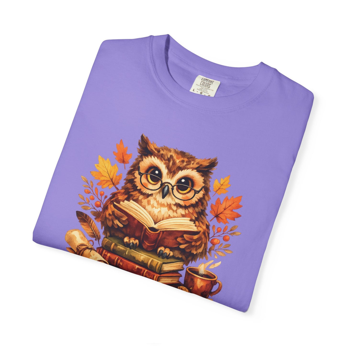 Wise Owl Watercolor Humor Tee | Book Lover Nature Shirt | Whimsical Wildlife Gift
