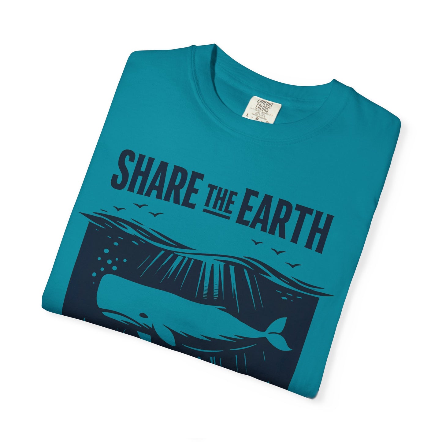 Whale Conservation Tee | Share the Earth Graphic Shirt | Ocean Wildlife Gift | Unisex
