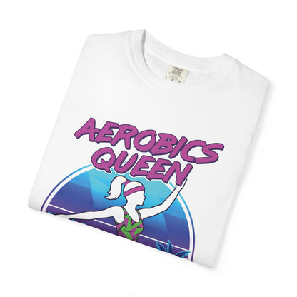 Aerobics Queen Retro 80s Dance Graphic Tee | Vintage Workout Shirt Women