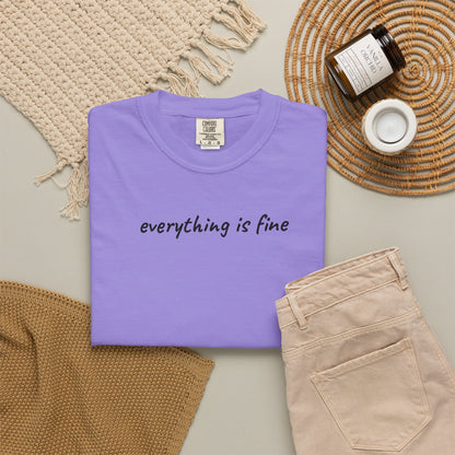 Everything is fine tee | being a mother is a blessing | mother's day gift tee