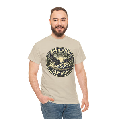 Eagle Ranger Patch Graphic Tee | Mid-Century Outdoor Shirt | Born Wild Stay Wild Unisex