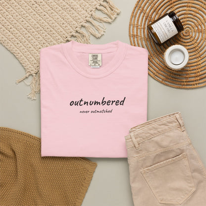 Outnumbered Mom Shirt | Funny Mom Tee | Mother's Day Gift | Mom of Boys T-Shirt