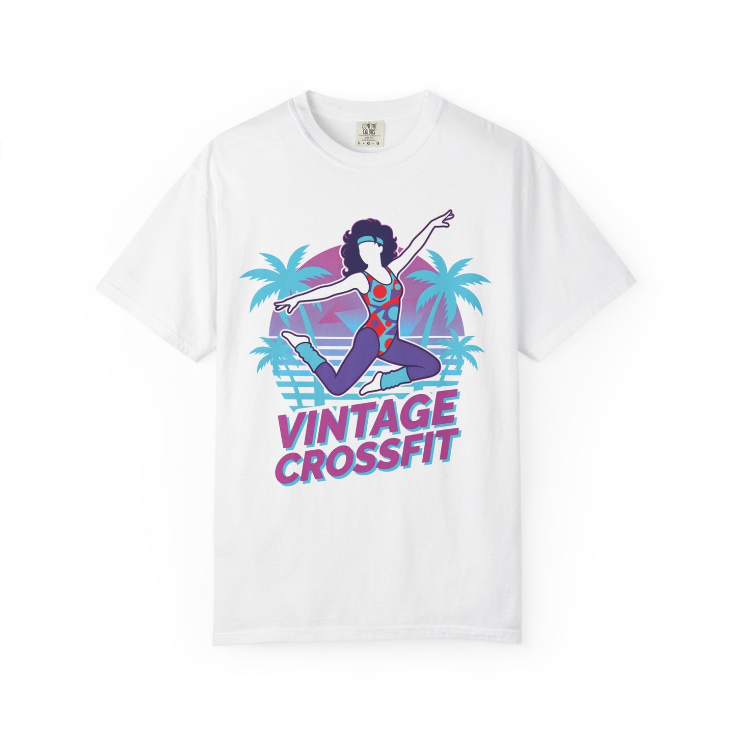Vintage Crossfit Retro 80s Aerobics Graphic Tee | Gym Shirt Women