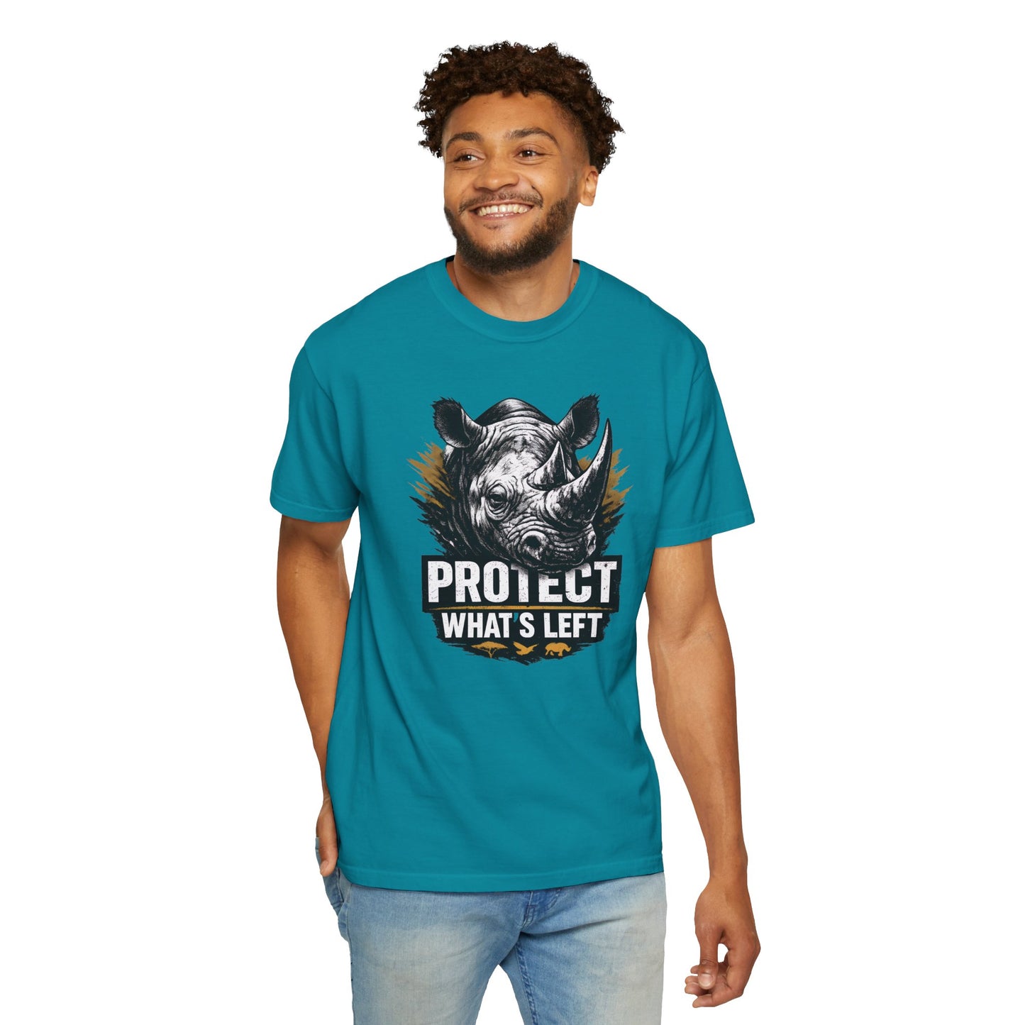 Black Rhino Conservation Tee | Protect What's Left | Endangered Species Shirt | Unisex