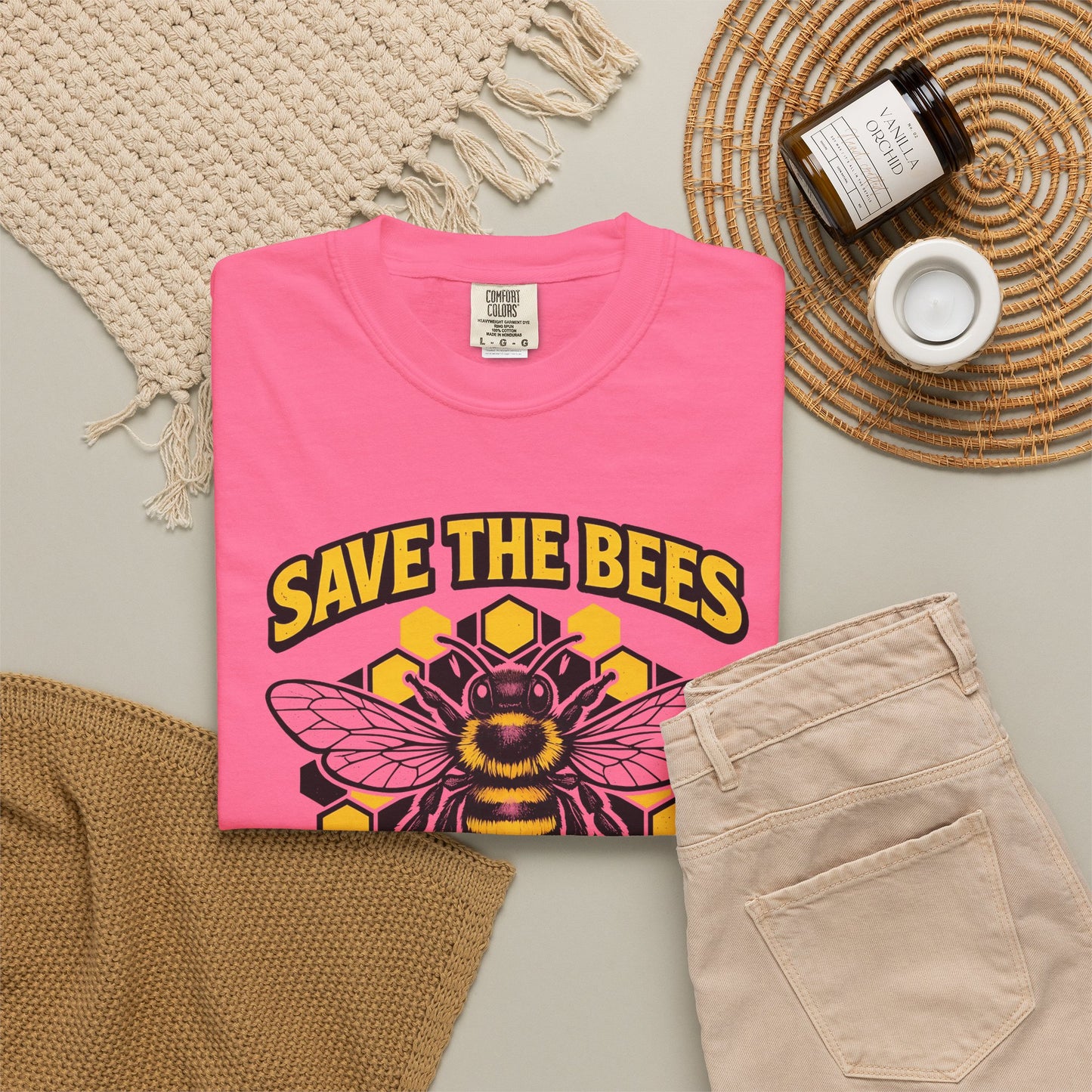 Save the Bees Graphic Tee | Bee Kind Conservation Shirt | Earth Day Gift | Nature Tee