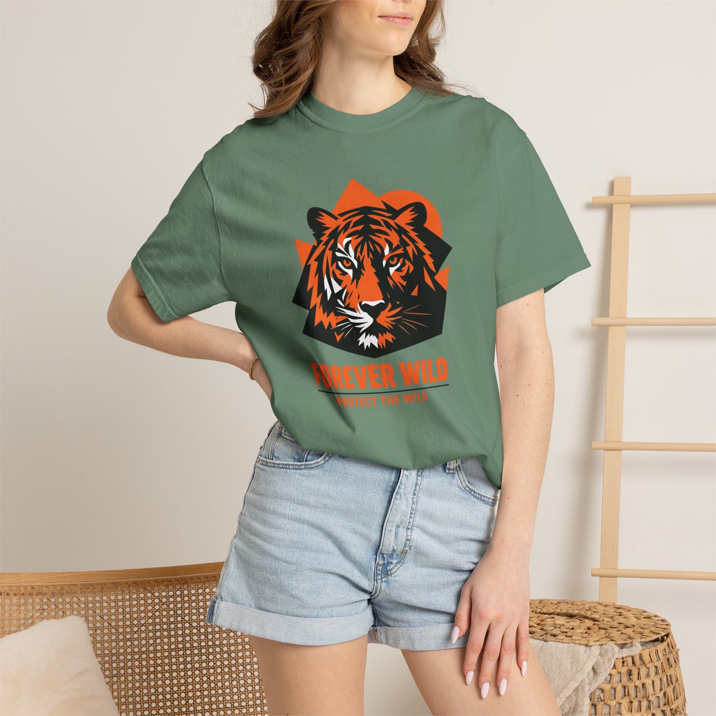 Tiger Forever Wild Conservation Tee | Protect the Wild Shirt | Endangered Animal Gift