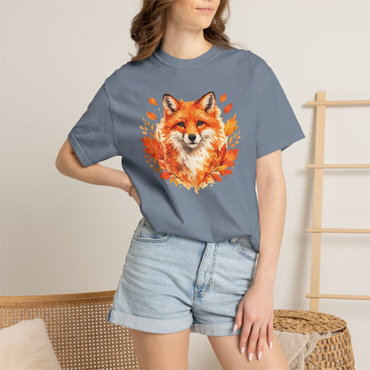 Watercolor Fox Graphic Tee | Autumn Wildlife Art Shirt | Nature Lover Gift | Unisex