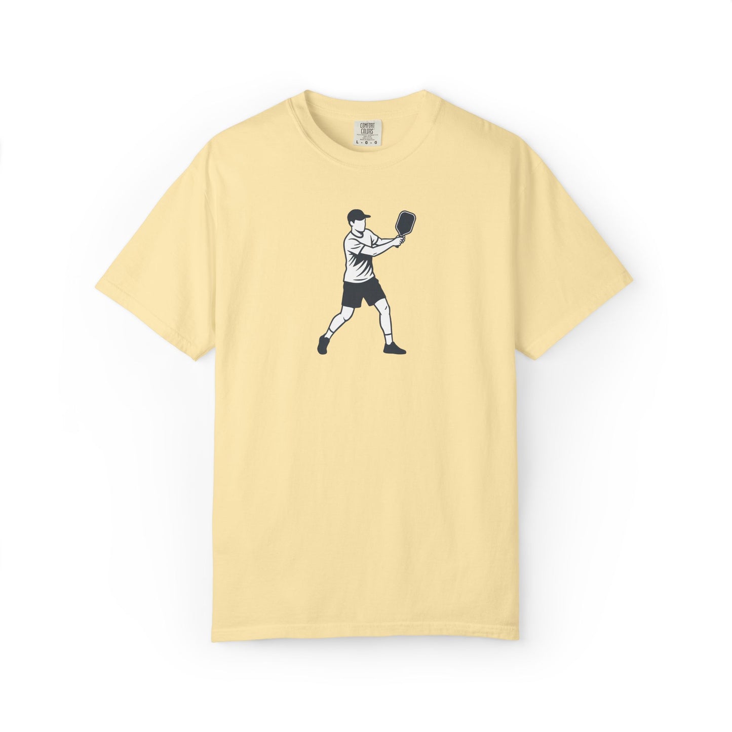 Pickleball Player Silhouette Tee Pickler Minimalist Men's Graphic Shirt