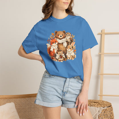 Woodland Friends Watercolor Tee | Forest Animal Gift Shirt | Wildlife Art | Nature Lover