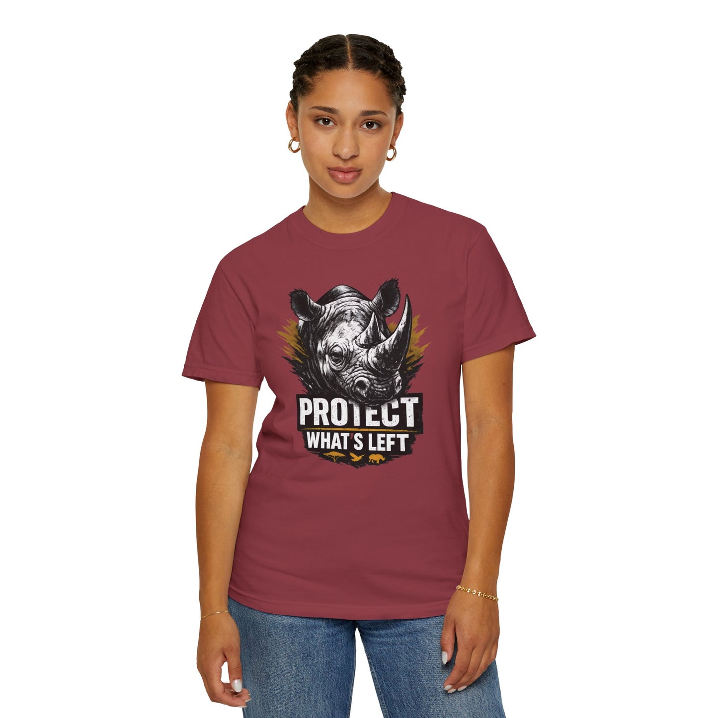 Black Rhino Conservation Tee | Protect What's Left | Endangered Species Shirt | Unisex