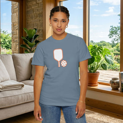 Pickleball Paddle And Ball Icon Tee Minimalist Pickler Unisex T-Shirt