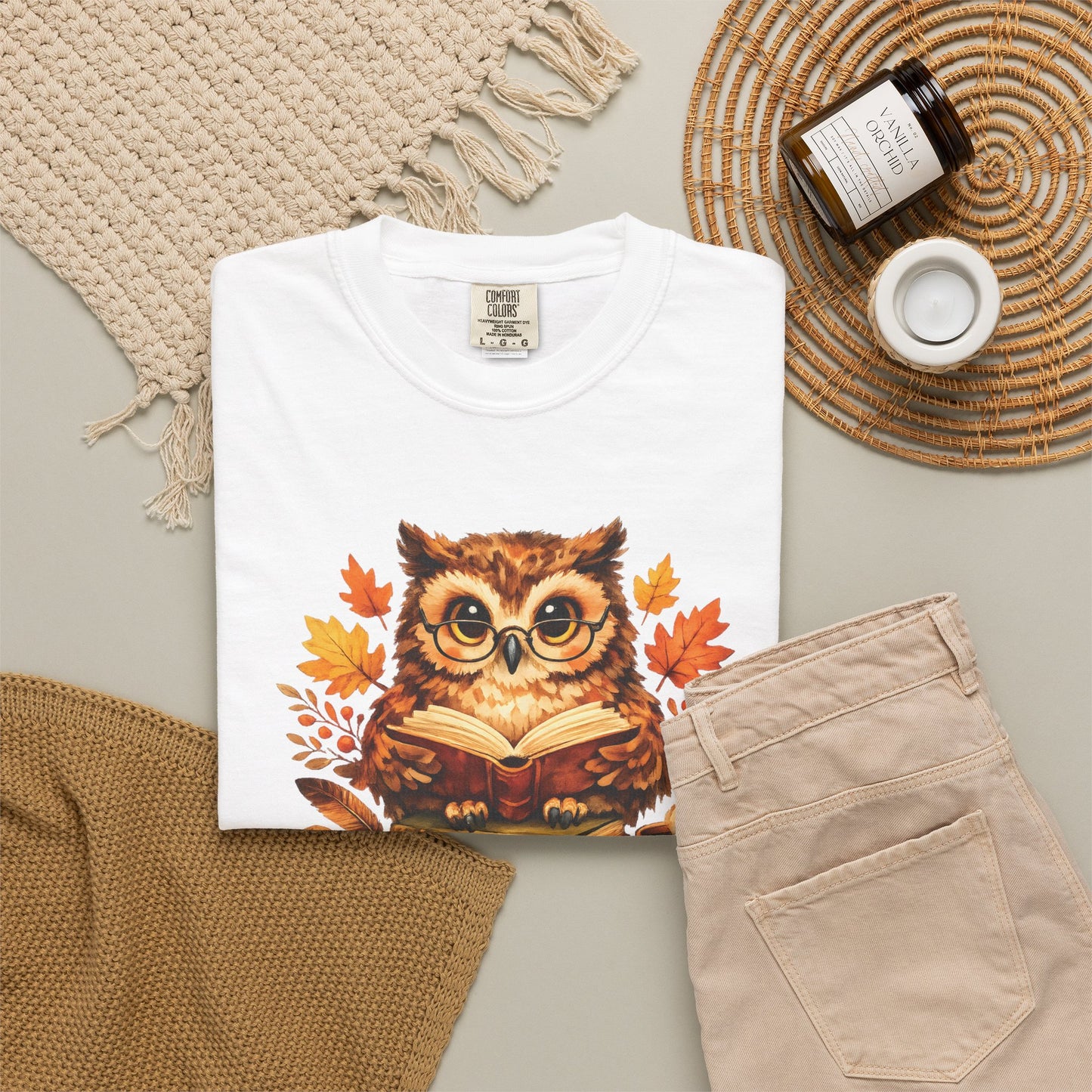 Wise Owl Watercolor Humor Tee | Book Lover Nature Shirt | Whimsical Wildlife Gift