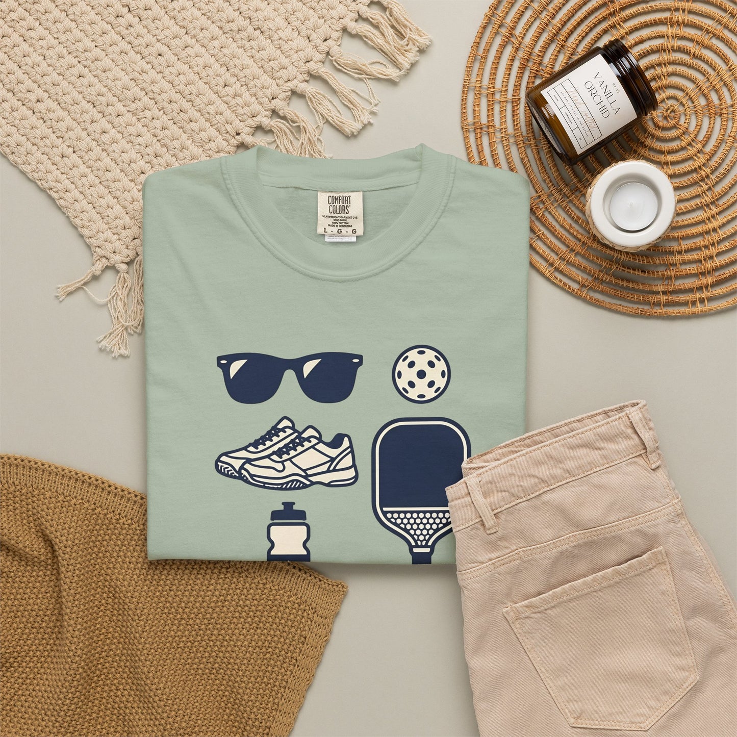Pickleball Essentials Icon Tee Minimalist Pickler Sport Unisex Graphic Shirt